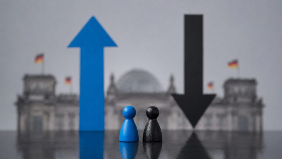 AfD erstmals fünf Prozentpunkte vor der Union in Umfrage