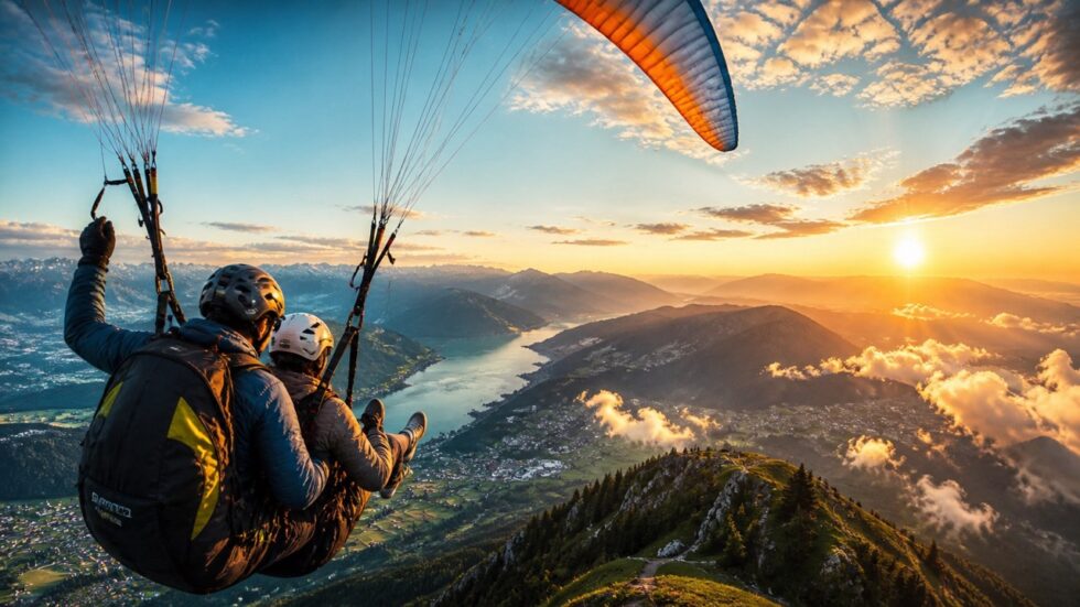 Tandemflug in Vorarlberg: Wie sich der erste Gleitschirmflug anfühlt, wo man am besten startet, was er kostet, woran man einen guten Piloten erkennt – und warum man niemals einen Fixtermin verschenkt.