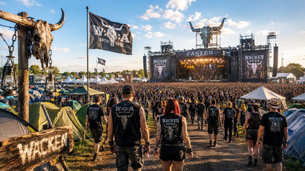 Wacken 2026 läuft offiziell bis 1. August. Der Guide erklärt Programm, Headliner, Tickets, Campingpreise, Access Pass, Öffnungszeiten und Abreise vom Campground am 2. August.