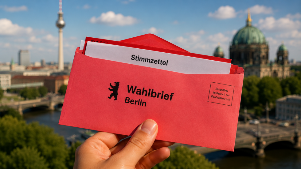 Briefwahl beantragen Berlin 2026: Die Wahl findet am 20. September statt. So funktionieren Online-Antrag, Briefwahlstellen, Fristen bis 15. und 18. September sowie die Rückgabe bis 18 Uhr in Berlin.