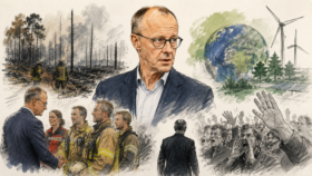 Friedrich Merz tritt nach wochenlanger öffentlicher Pause wieder auf. In Hürtgenwald wird der Bundeskanzler mit Pfiffen empfangen und spricht über Waldbrand, Klimawandel und Katastrophenschutz.