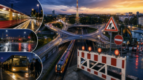 Dreieck Funkturm in Berlin: Halenseestraße Ost wird 26 Stunden gesperrt. Dazu fallen S41, S42 und S46 zwischen Halensee und Westend aus. Zeiten, Umleitungen und Ersatzverkehr im Überblick.