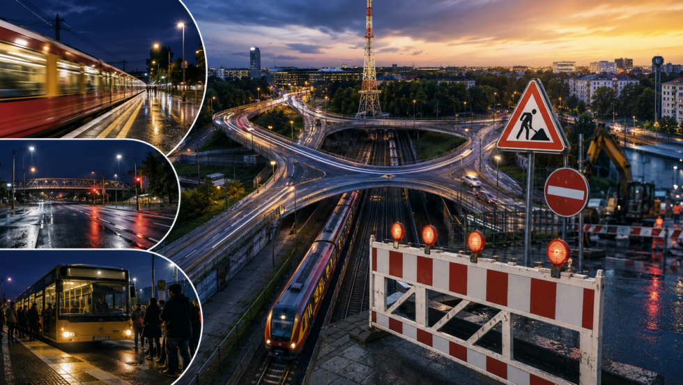 Dreieck Funkturm in Berlin: Halenseestraße Ost wird 26 Stunden gesperrt. Dazu fallen S41, S42 und S46 zwischen Halensee und Westend aus. Zeiten, Umleitungen und Ersatzverkehr im Überblick.