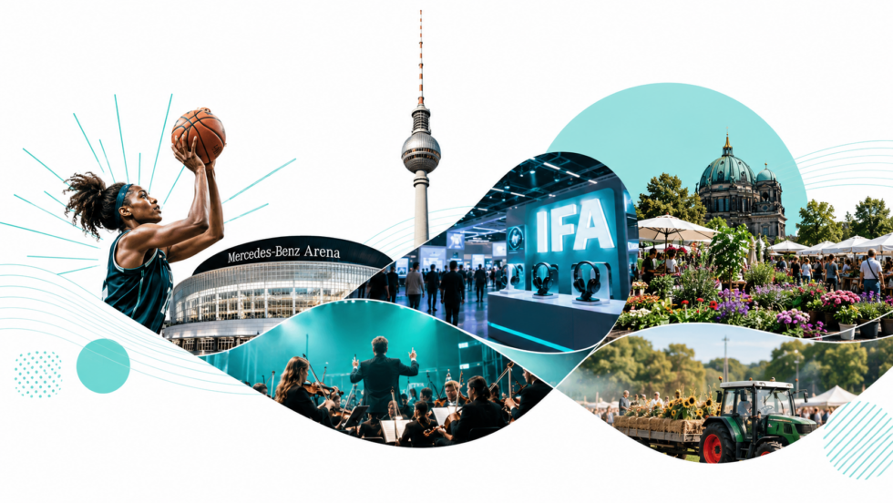 Berlin und Potsdam am Wochenende 5./6. September 2026: Basketball-WM der Frauen, IFA mit Preisen und Zeiten, Staudenmarkt, Musikfest, Sanddornfest Petzow und Erntefest Paaren – plus Anfahrt.