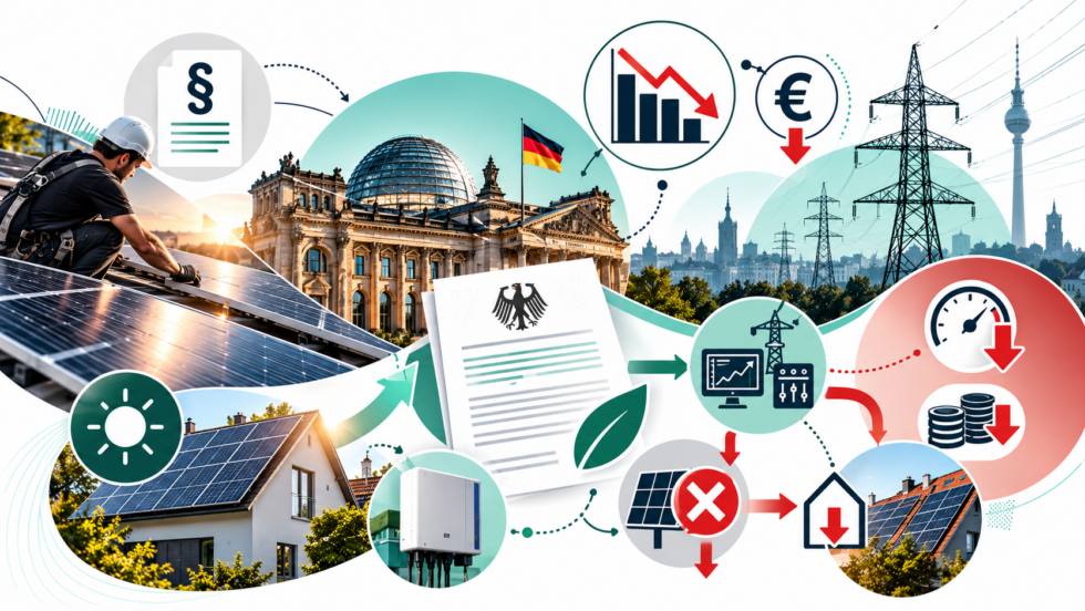 1Komma5Grad-Chef Philipp Schröder kritisiert am 6. Oktober 2026 Katherina Reiche und die geplante EEG-Reform. Er warnt vor der Wirkleistungsbegrenzung für private Solaranlagen und fordert eine stärkere digitale Steuerung der Stromnetze.