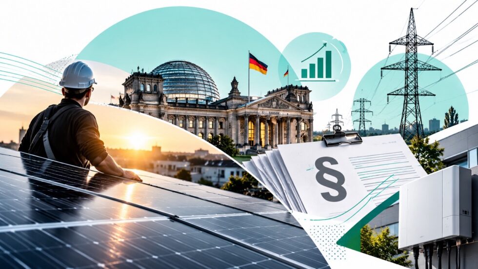 1Komma5Grad-Chef Philipp Schröder kritisiert am 6. Oktober 2026 Katherina Reiche und die geplante EEG-Reform. Er warnt vor der Wirkleistungsbegrenzung für private Solaranlagen und fordert eine stärkere digitale Steuerung der Stromnetze.