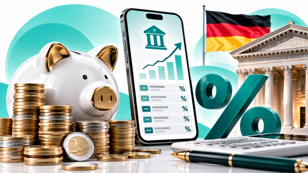 Tagesgeldkonto Vergleich im Oktober 2026: Welche Banken bieten die besten Zinsen? Aktuelle Angebote von Advanzia, Chase, Openbank, Volkswagen Bank, Nordax Bank, Instabank und Resurs Bank, Anschlusszinsen, Einlagensicherung und Rechenbeispiele für 10.000 bis 50.000 Euro im Überblick.