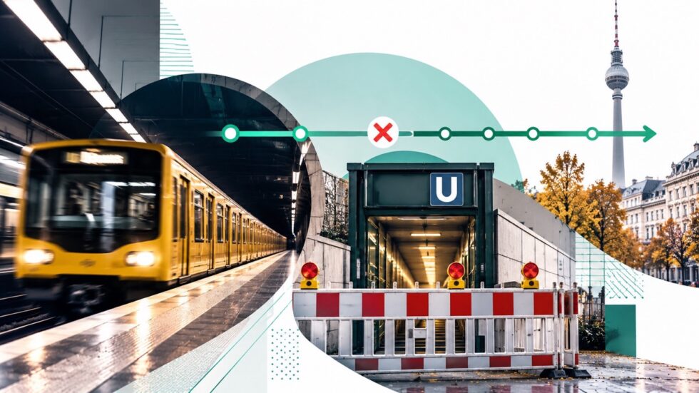 U3-Sperrung in Berlin: Der Bahnhof Podbielskiallee wird bis 2. November 2026 in Richtung Krumme Lanke nicht angefahren. Das müssen Fahrgäste wissen.